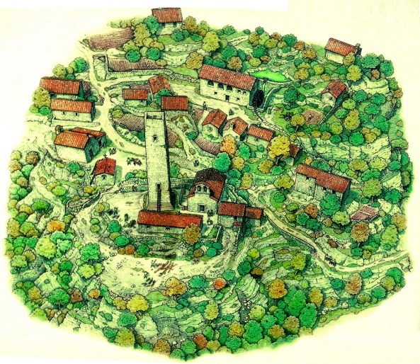 vernazzano vecchia dipinto