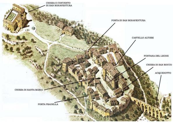 Mappa Monterano